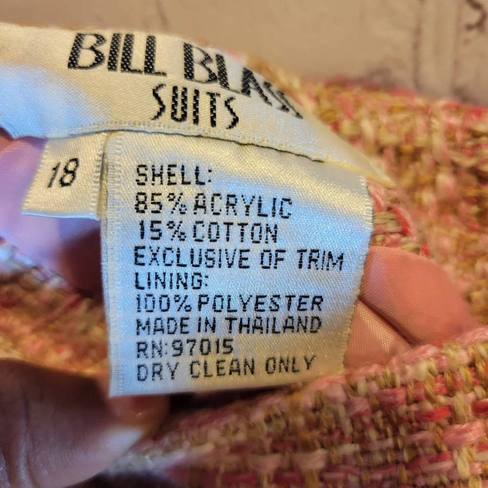 Bill Blass Two Piece Tweed Suit - Picture 7 of 7